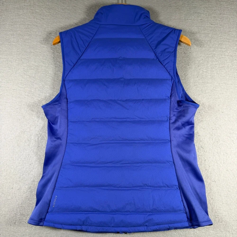 Athleta Inlet Vest 2.0 Blue Primaloft Insulated Wind Resistant 768928-00 Women L